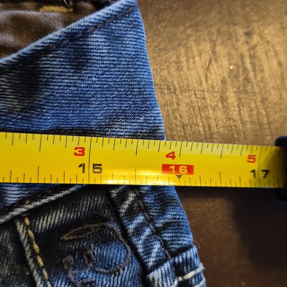 Burberry Jeans Equestrian Knight Design.Sz.W.31×L27.75" Rise 9". - Picture 12 of 17